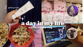 early morning weekday vlog| life of indian girl ☁️🍃🎧| relaxing aesthetic vlog| a day in my life