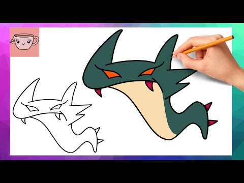 How To Draw Number 4 / Four from Number Lore | Cute Easy Drawing Tutorial