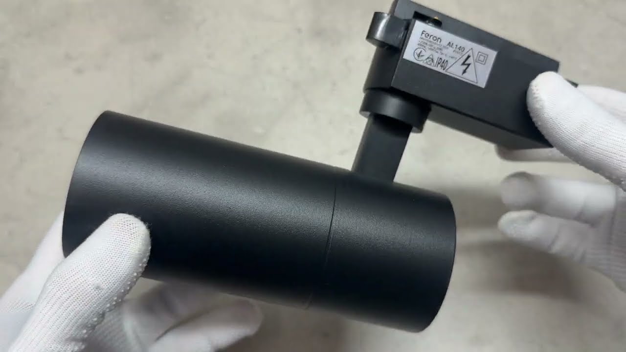 Трековый светодиодный светильник Feron AL140 20W черный 41612