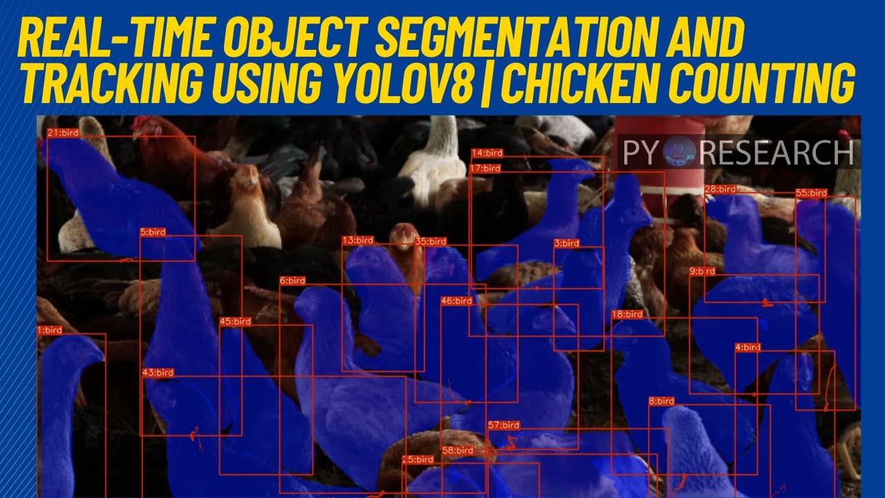 Real-Time Object Segmentation and Tracking using YOLOv8 | Chicken Counting
