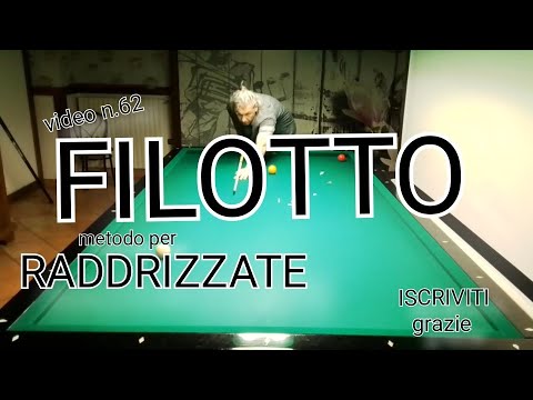 BILIARDO-v.62- FILOTTO RADDRIZZATA