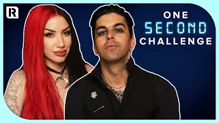 New Years Day&#39;s Ash Costello vs Nikki Misery - One Second Challenge