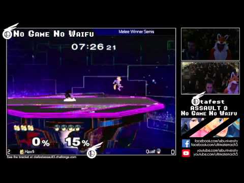 Quaff (Marth) vs VGBC | Hax$ (Fox) - Otafest Assault 3 Melee Winners Semi