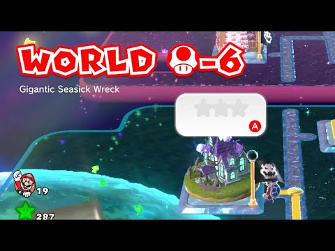 Super Mario 3D World Switch World Mushroom 6 (10-6) stars - 3D World Bowser's Fury Switch