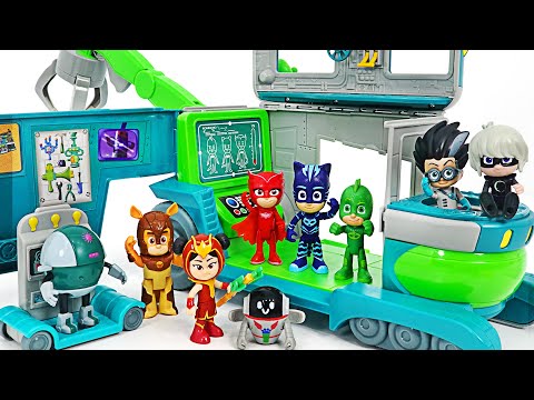 PJ Masks! Stop the transforming Romeo's Lab attack! | DuDuPopTOY