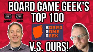 Board Game Geek's Top 100 Games Vs Ours