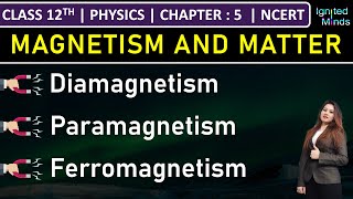 Class 12th Physics | Diamagnetism | Paramagnetism | Ferromagnetism | Chapter 5: Magnetism and Matter