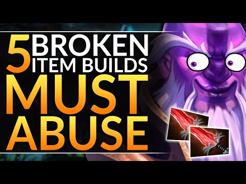Top 5 MOST BROKEN Hero Builds That PRO PLAYERS ABUSE - Tips and Tricks - Dota 2 Pro Guide