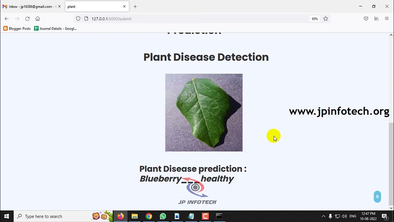 Plant Disease Detection and Classification Using Machine Learning Algorithm | Python IEEE Project