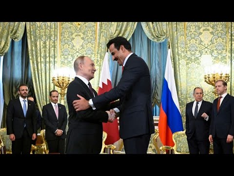 بوتين وأمير قطر في موسكو توافق على دعم سيادة سوريا ووحدة أراضيها