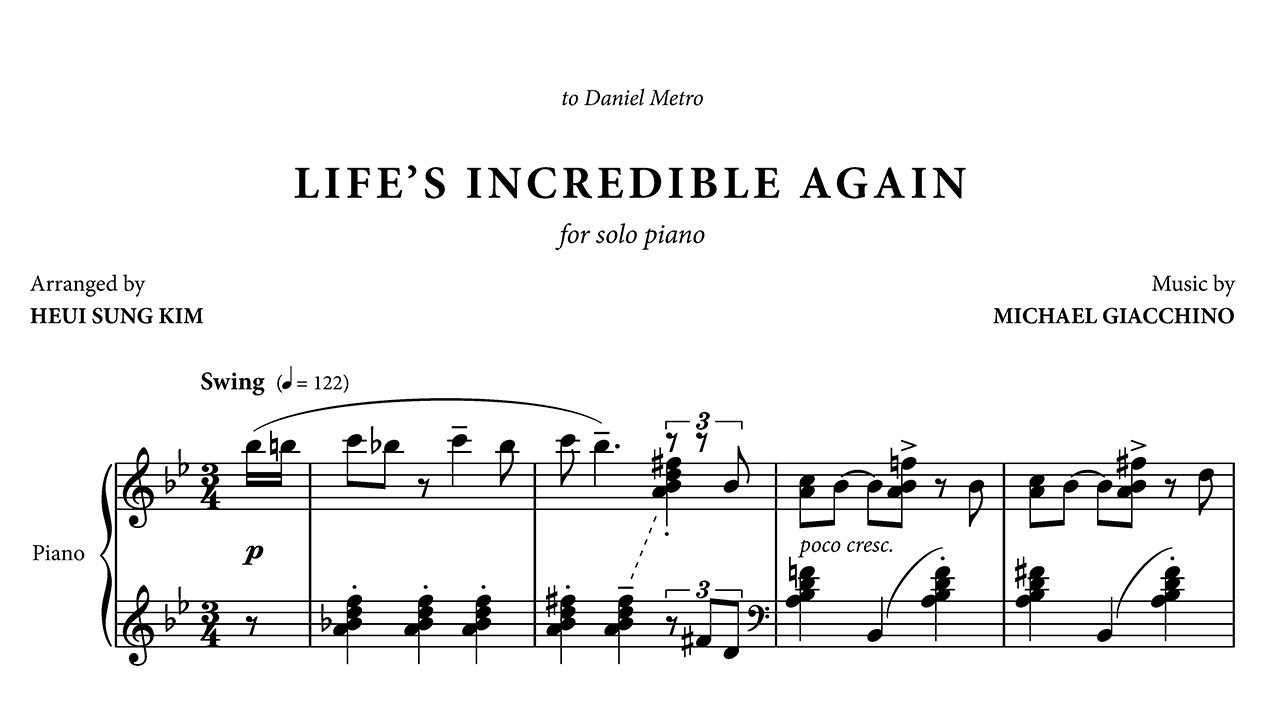 Life's Incredible Again (and hella jazzy)