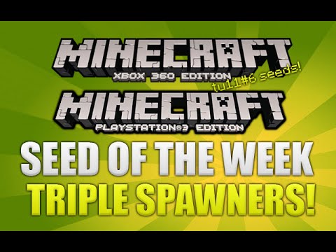 "Minecraft Xbox 360 & PS3 TU16 SEED" 3 EXPOSED SPAWNERS DESERT TEMPLE & MORE! [TU16 SEED]