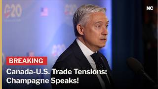 Canada Finance Minister Arrives for G20 Meeting, Talks Canada-U.S. Trade Tensions | AC1Z
