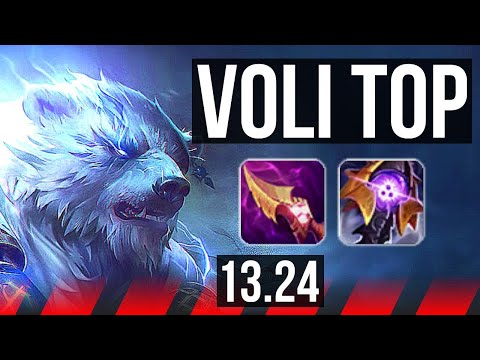 VOLI vs RENEKTON (TOP) | 6 solo kills, Rank 13 Voli | KR Grandmaster | 13.24
