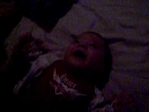 Baby Elias Kaazan laughing it up with Mommy!