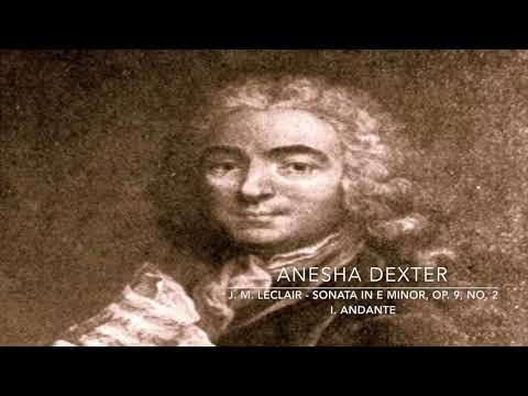 J. M. Leclair - Sonata in E minor, Op  9, No. 2 -  I.  Andante