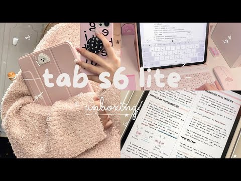 Samsung tab S6 lite UNBOXING + Accessories | lofi