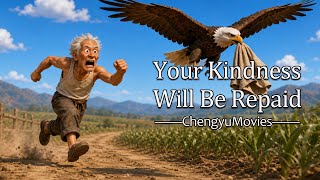 Farmer saved an eagle, and the eagle repaid his kindness#PowerfulStory #MoralStories #aistory #story
