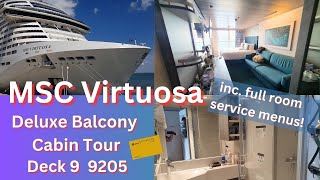 MSC Virtuosa, Deluxe Balcony Cabin Full Tour  Deck 9  9205