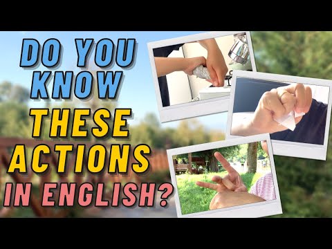 WHAT ARE THESE ACTIONS CALLED IN ENGLISH? || ENGLISHERA