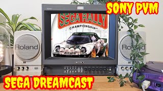 Sega Rally 2 on a Sega Dreamcast with a Sony PVM and Roland MA12 - One of the best arcade racers