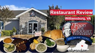 Food for Thought Restaurant Review | Williamsburg, VA