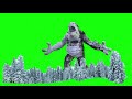 Royalty FREE Snow Beast Or Snow Monster With Monster Sound Effect In Green Screen