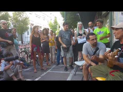 Manu Chao plays Clandestino with the workers of occupied factory VIOME