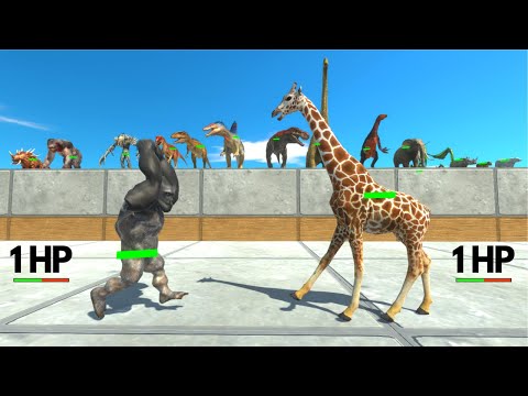 1 HP Random Tournament - Animal Revolt Battle Simulator