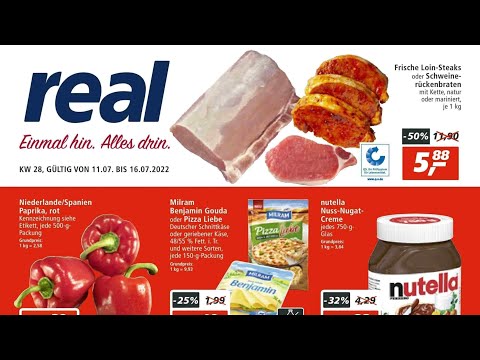 🛒 Real Katalog Prospekt 11. bis 16. Juli 2022 - Neuigkeiten, Angebote Deutschland 🇩🇪