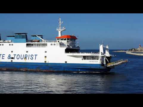 Ferry and harbour Messina