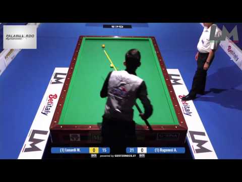 Lunardi Maicol VS Ragonesi Andrea | Campionato Italiano Biliardo 2016/2017(Torino)