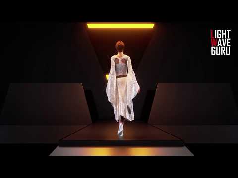 CATWALK STUDY V5 (MD 7 cloth simulation + LW Instancer + Octane PBR)