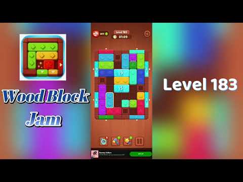 Wood Block Jam Level 183 Walkthrough | Step-by-Step Guide 🧩 | SolutionGuruji