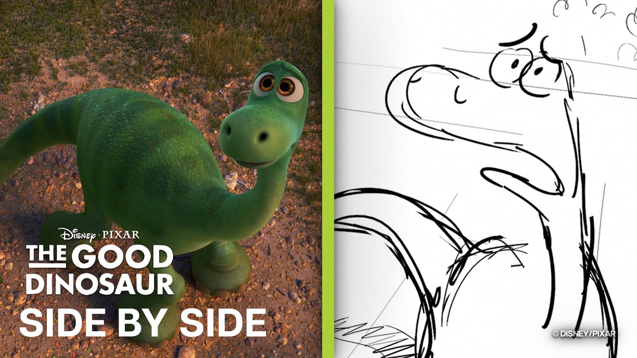 The Good Dinosaur Side by Side | "The Storm" Scene | Storyboards vs. Film