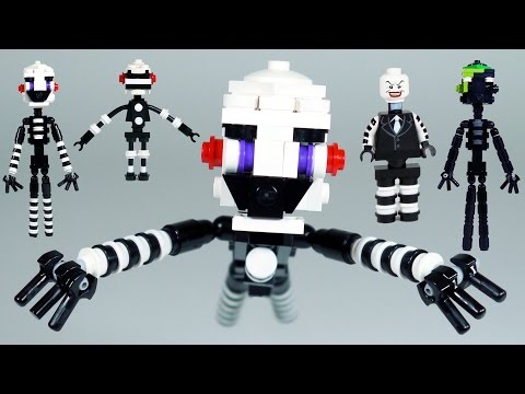 How to Build LEGO FNAF Puppet (Marionette) & Phantom Puppet