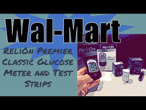 Walmart Relion Premier Classic Glucose Meter and Test Strips