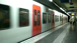 preview picture of video 'FGC Train Passing through Les Tres Torres'