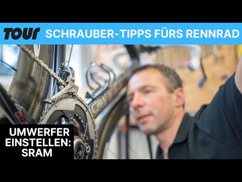 How to adjust the SRAM front derailleur on your road bike: Video instructions