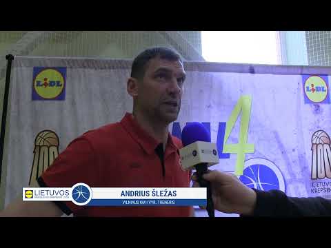 U14 berniukų komentaras po bronzinio finalo: Andrius Šležas (Vilniaus KM I)