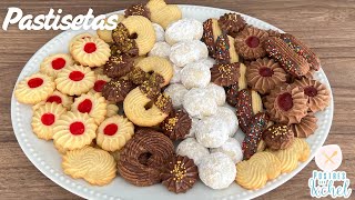 GALLETAS DE MANTEQUILLA O DANESAS | PASTISETAS, 1 MASA 3 SABORES | POSTRES CON IXCHEL