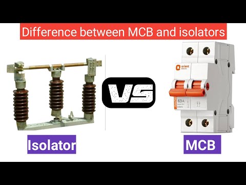 Isolator vs Circuit Breaker  -  Difference Between Isolator and Circuit Breaker