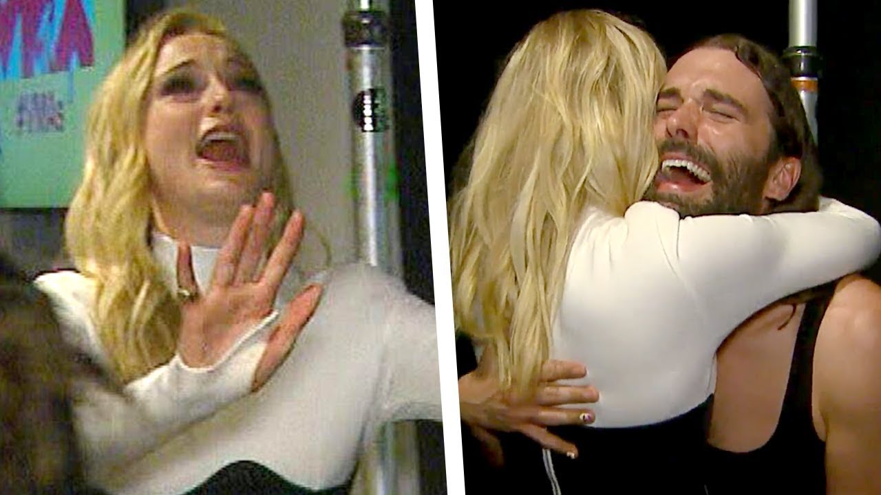 Sophie Turner and Jonathan Van Ness FREAK OUT Over Meeting Each Other (Exclusive) - YouTube