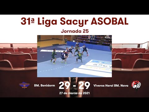 31ª Liga Sacyr ASOBAL J25: BM. Benidorm - Viveros Herol BM. Nava 29-29