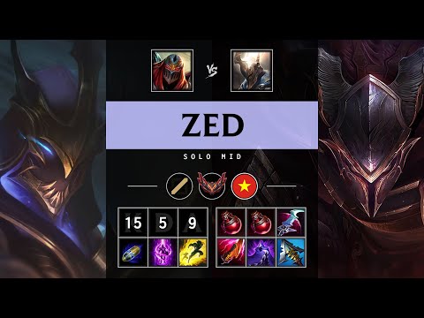 Zed Mid vs Pantheon: Unstoppable - VN Grandmaster Patch 14.24