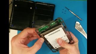 How to take the drive out of a Buffalo HD-PUSU3-EU MiniStation portable hard drive