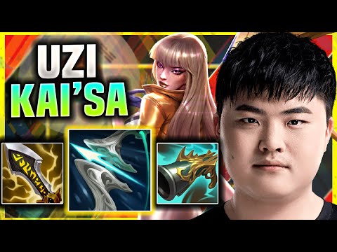 UZI DESTROYING WITH KAI'SA! - Uzi Plays Kai'sa ADC vs Caitlyn! | Season 11