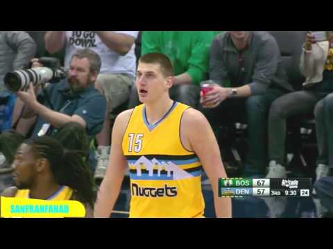 Nikola Jokic vs Celtics (2016/02/21) - 23 Pts, 13 Rebs, 10-15 FGM!