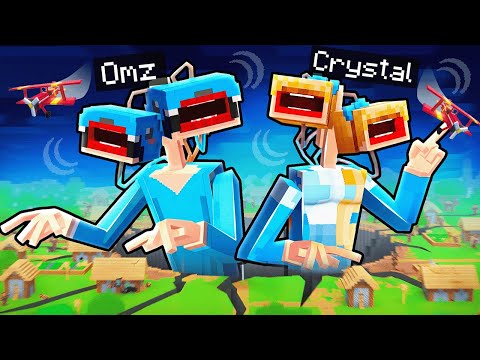 Omz and Crystal Become SIREN HEADS IN MINECRAFT!