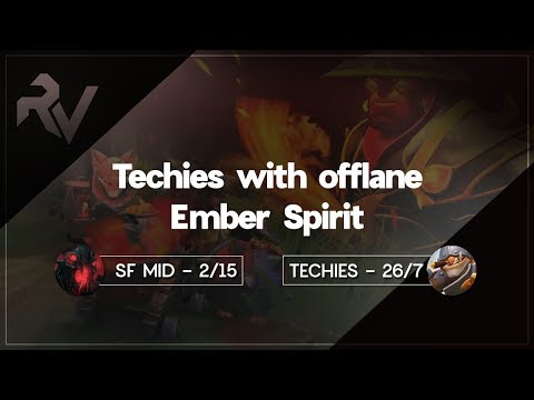 Techies with offlane Ember Spirit. 2-12 SF MID CARRIED BY TECHIES 26-7